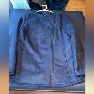 Banana Republic blue suede coat